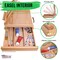 Large Adjustable Wooden Desktop Easel with Storage - Portable Sketchbox, Tabletop Easels for Painting, Drawing & Art Supplies, Premium Beechwood